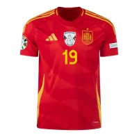 Fotbalové Dres Španělsko Lamine Yamal #19 Domácí ME 2024 Krátký Rukáv